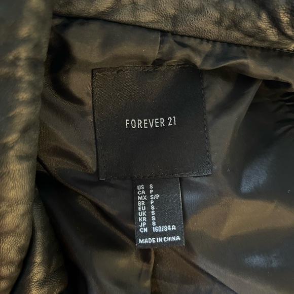 Faux Leather letter patch Moto Jacket. - Picture 6 of 6